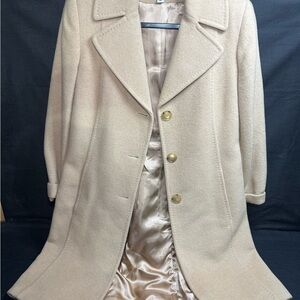 Larry Levine Classic Cream Trench Coat